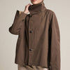 Reversible Plaid Button Jacket