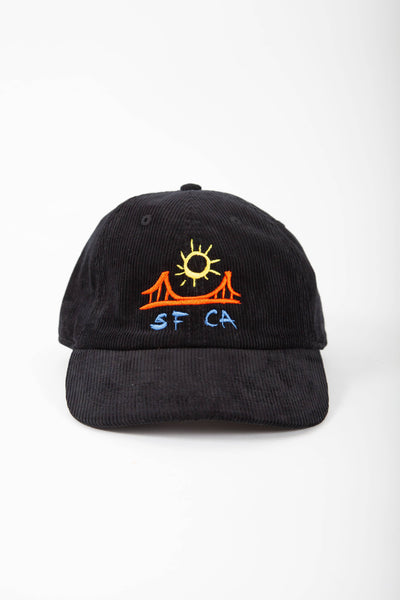 SF CA Cap - Black Corduroy