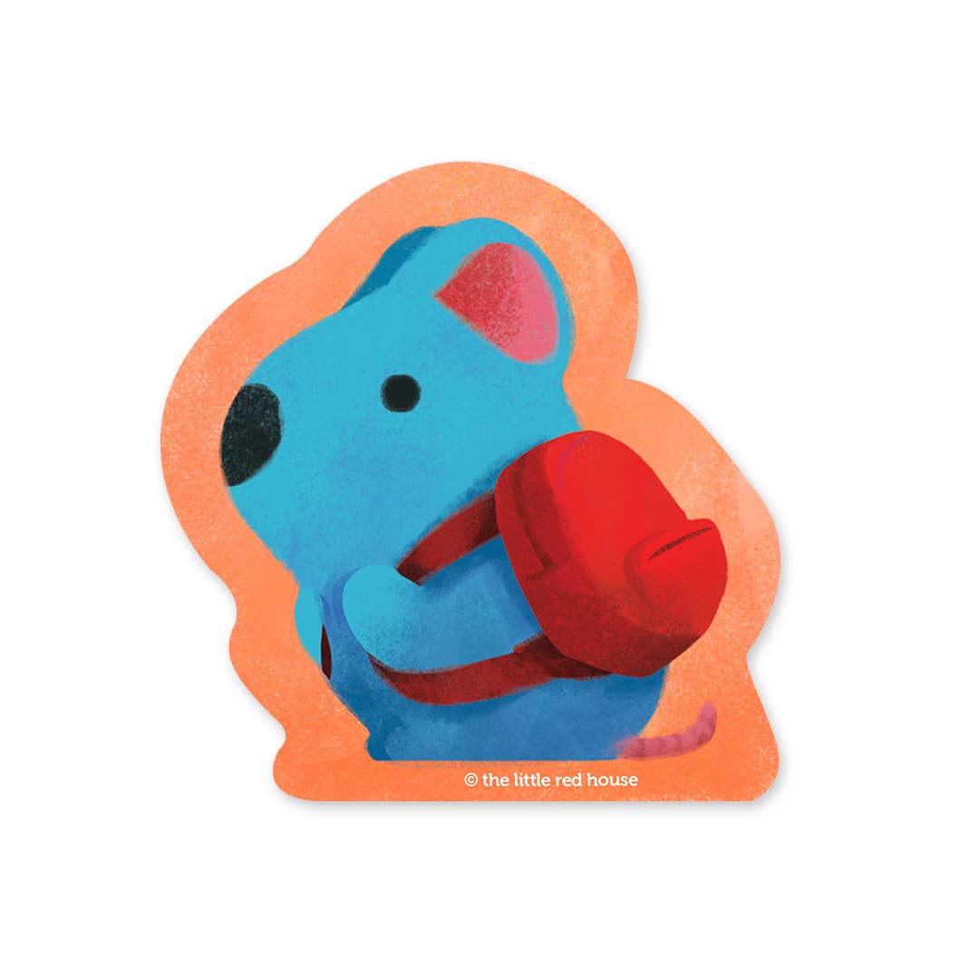 Backpack Mouse Vinyl Kids Sticker