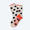 Panhandle Classic Dot Crew Socks — Cream