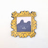 Framed Cat Portrait Vinyl Sticker