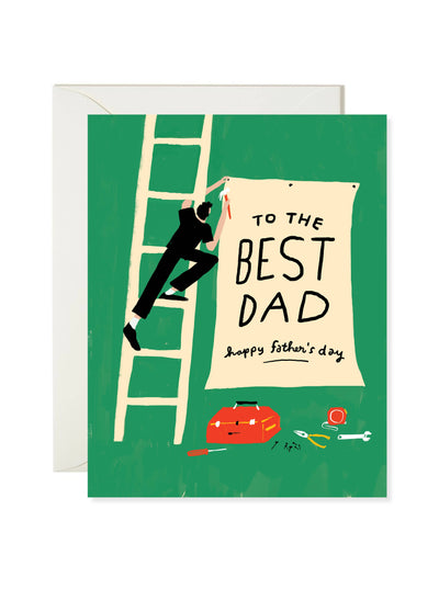 Best Dad Sign Greeting Card