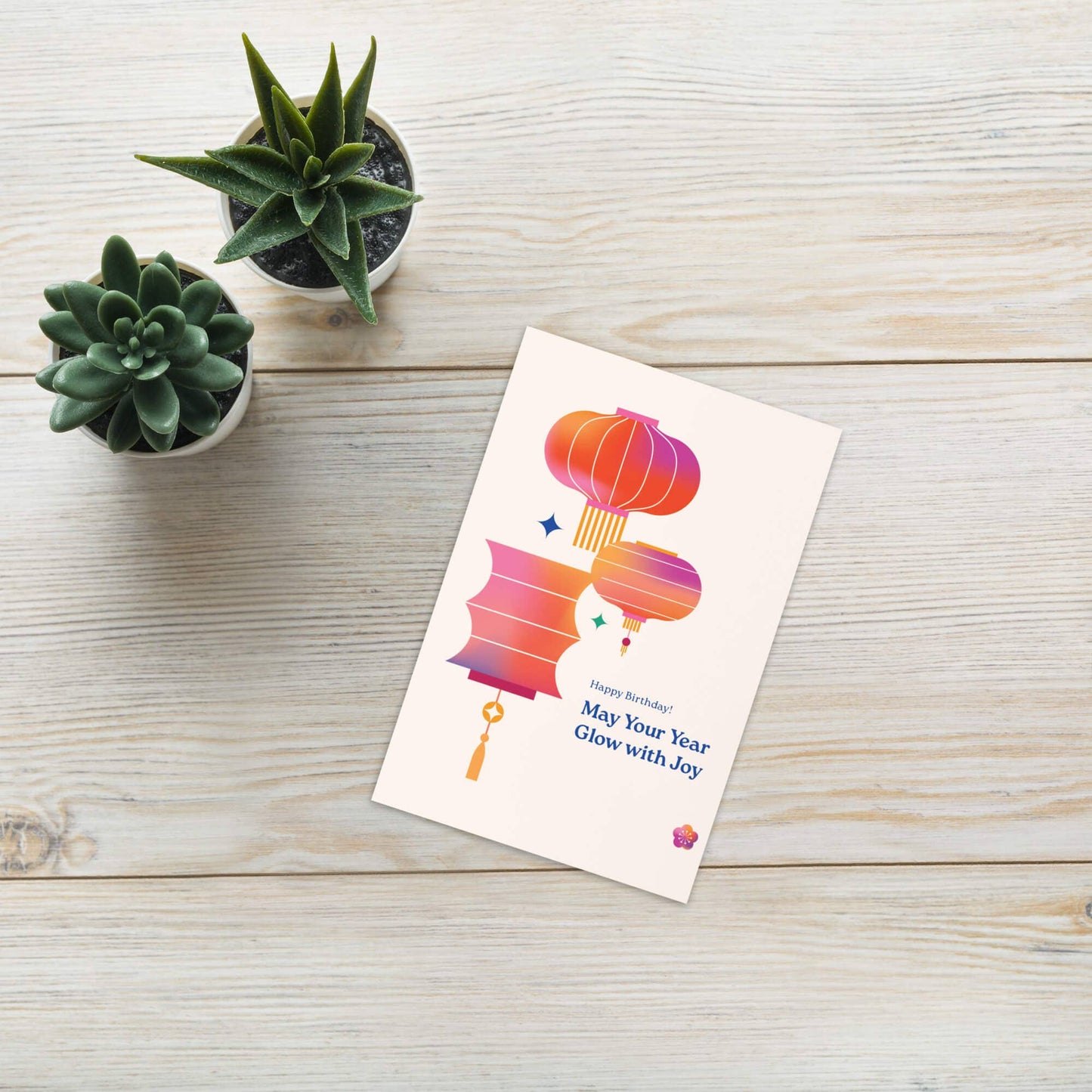 Glow with Joy Birthday Card