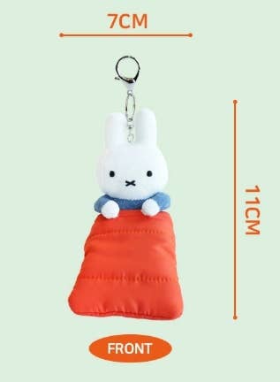 Miffy Sleeping Bag Plush Keychain