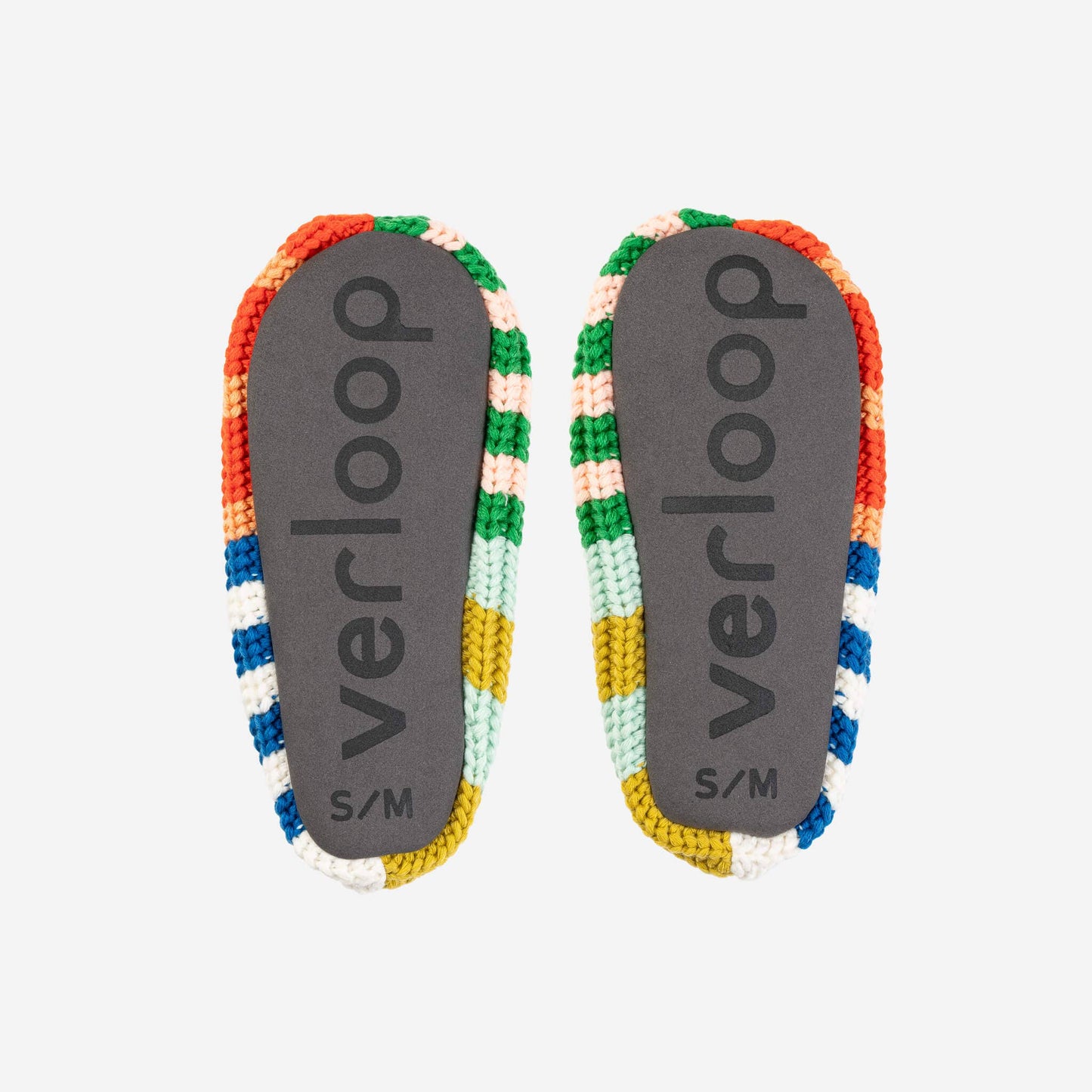 Patchwork Stripe Rib Slippers