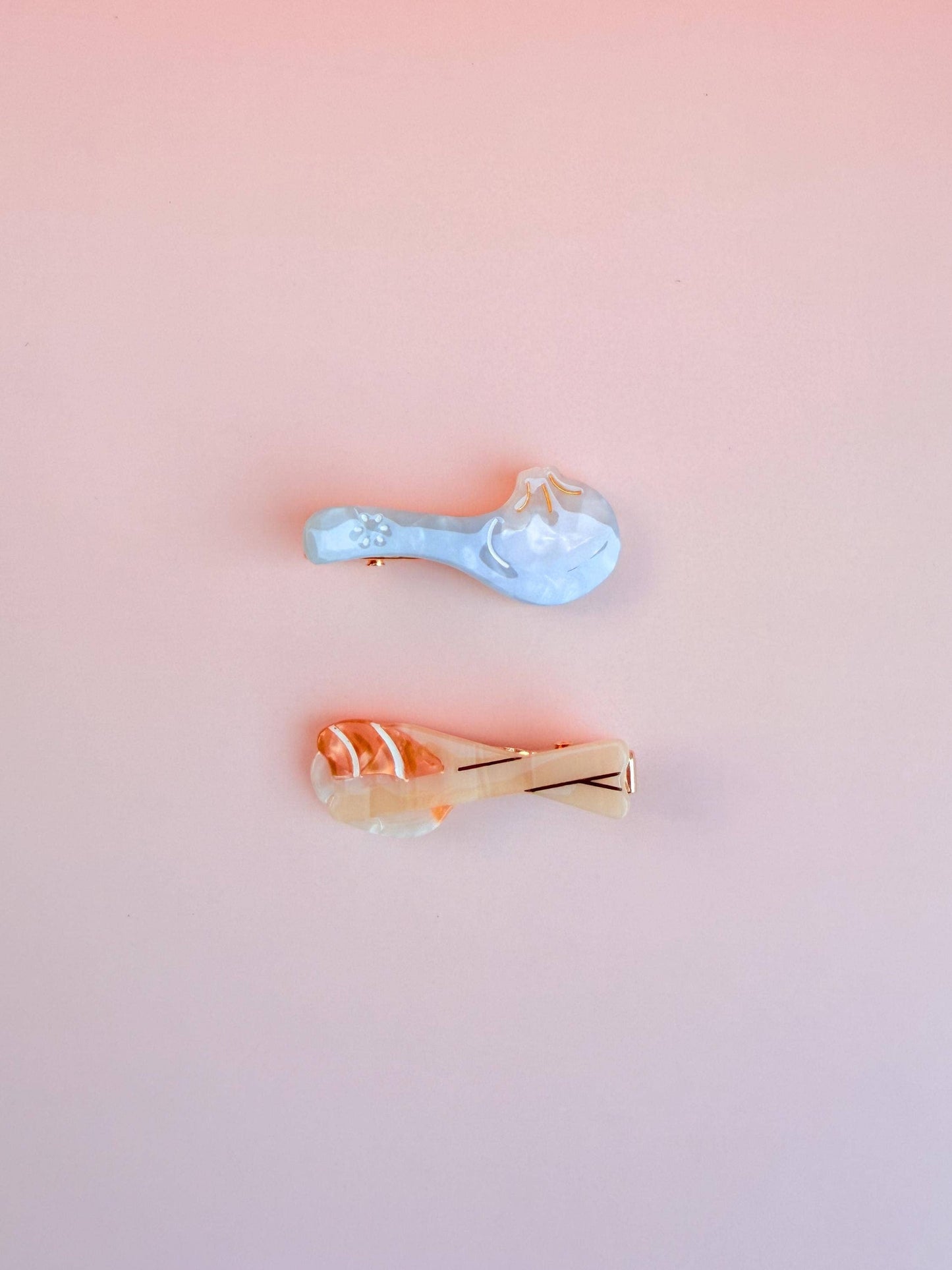 Mini Dim Sum Sushi Hair Clip Set