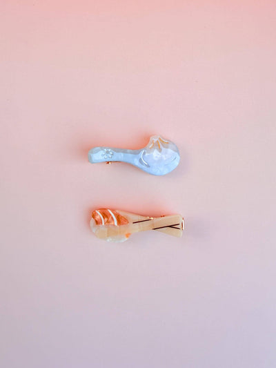 Mini Dim Sum Sushi Hair Clip Set