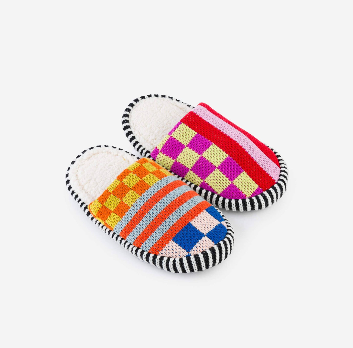 Pattern Patch Slide Slippers
