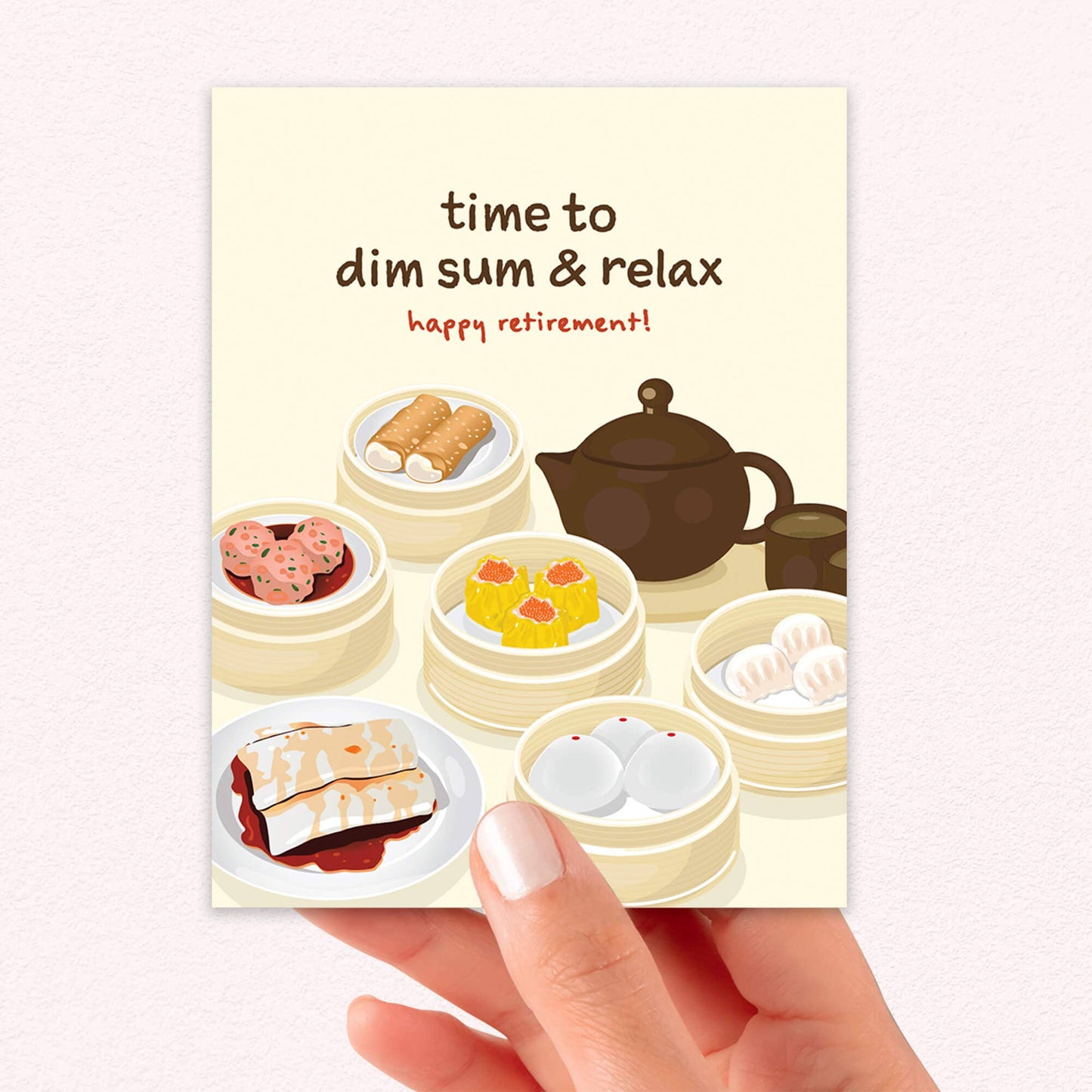Dim Sum Funny Retirement Card