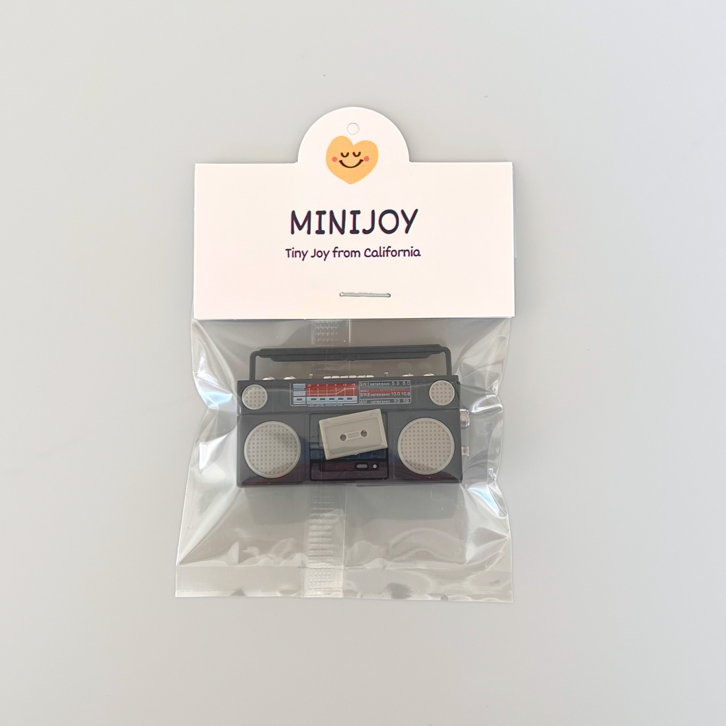 Retro Mini Cassette Tape Player Fridge Magnet, Black