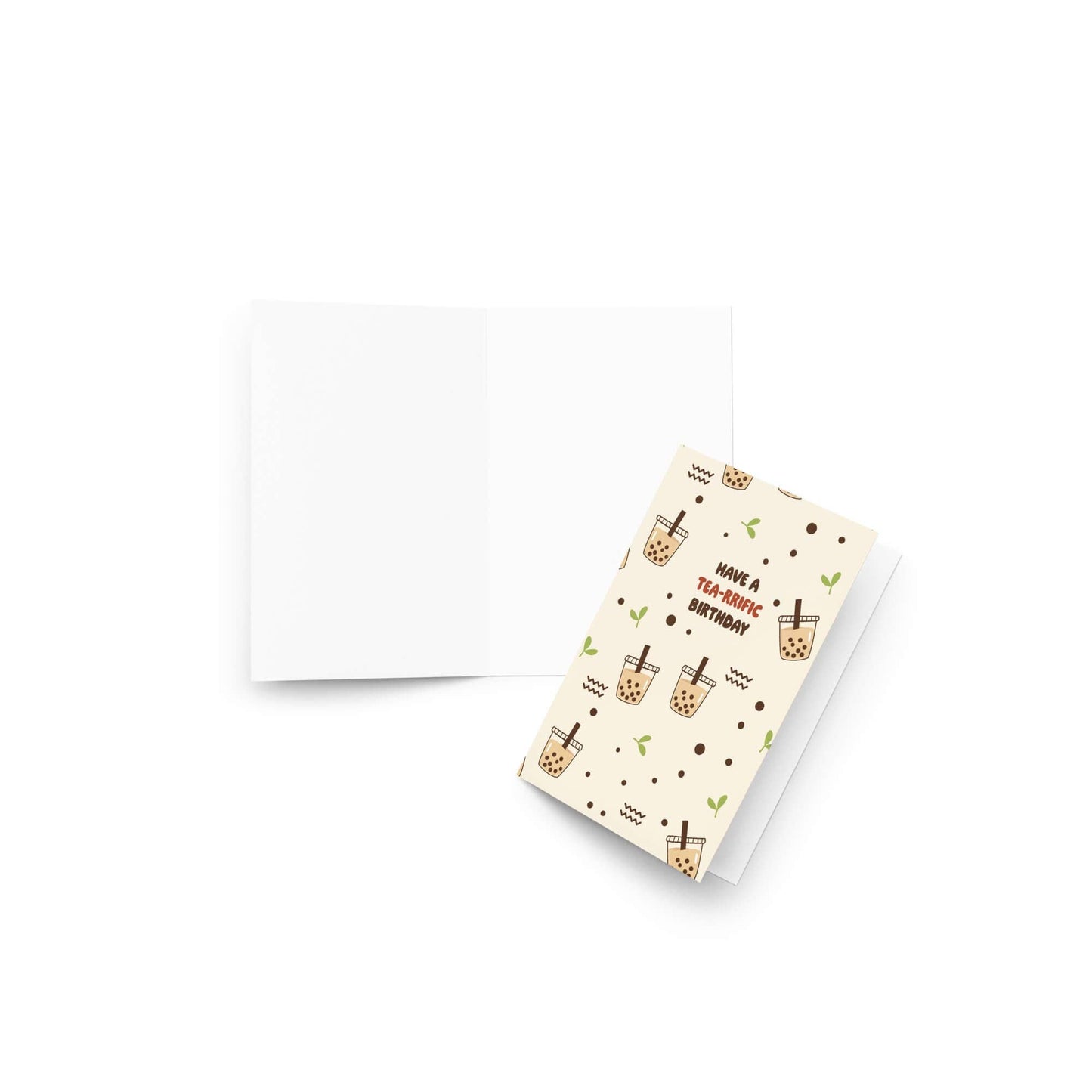 Tea-rrific Milk Tea Birthday Card