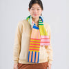 Patchwork Stripe Skinny Scarf