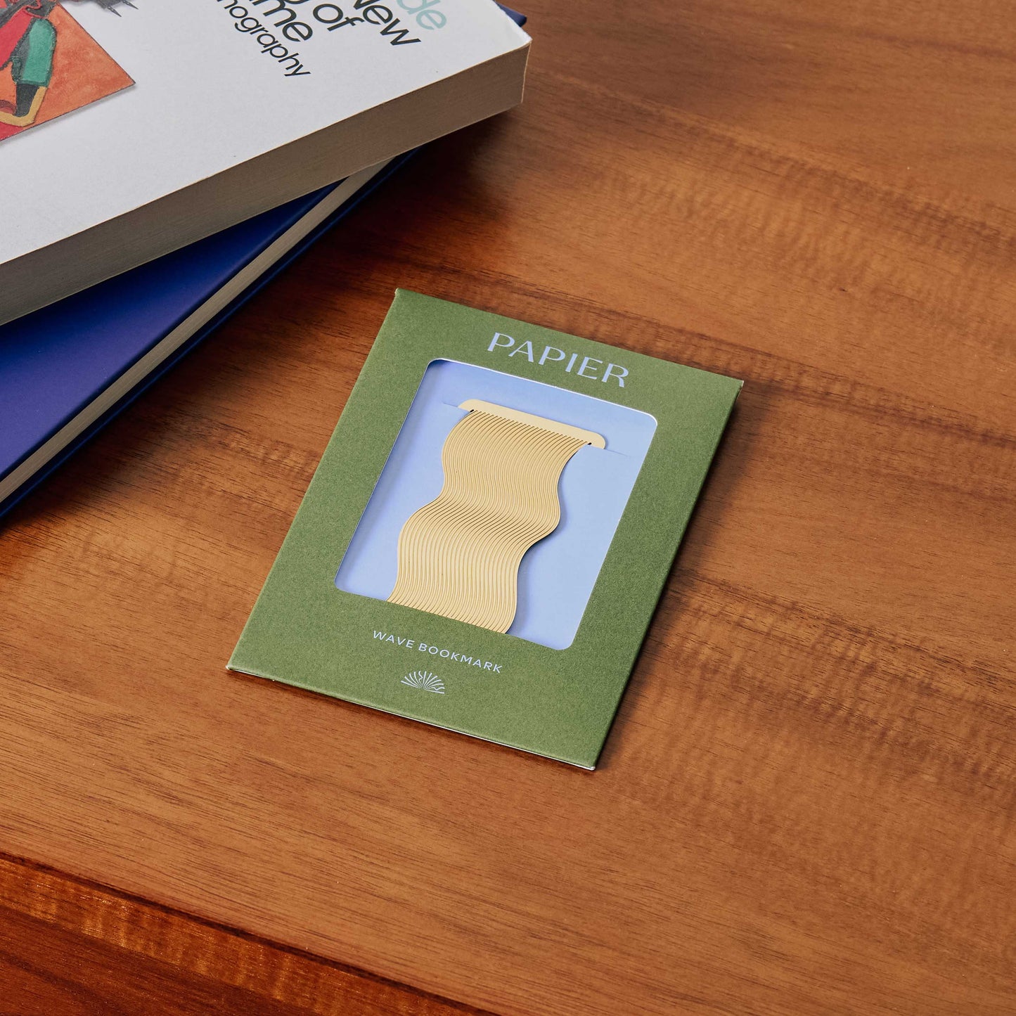 Brass Metal Bookmark - Wave