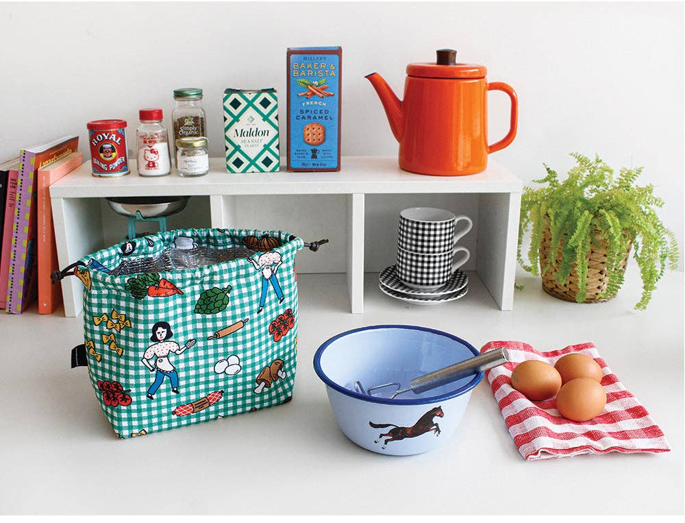 Oxford Cotton Insulated Lunch Pouch