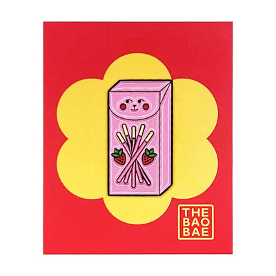 Strawberry Pocky Enamel Pin