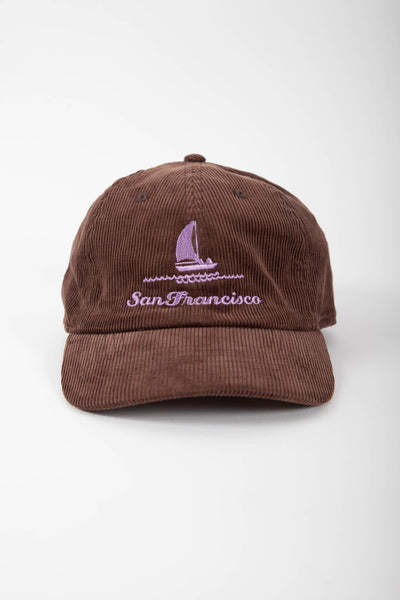 Sail Boat Cap - Brown Corduroy