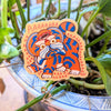 Screaming Tiger Sticker