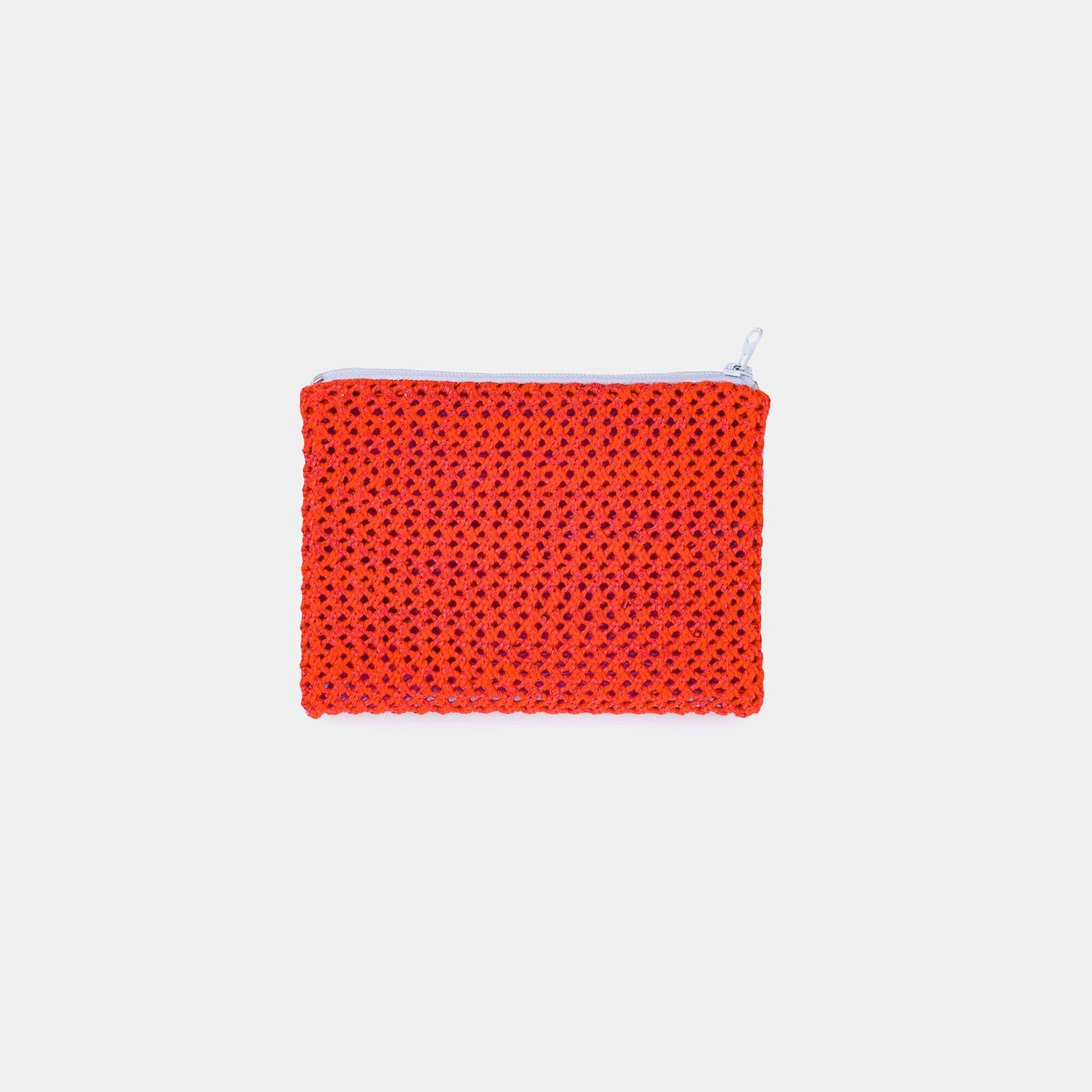 Raffia Zip Pouch