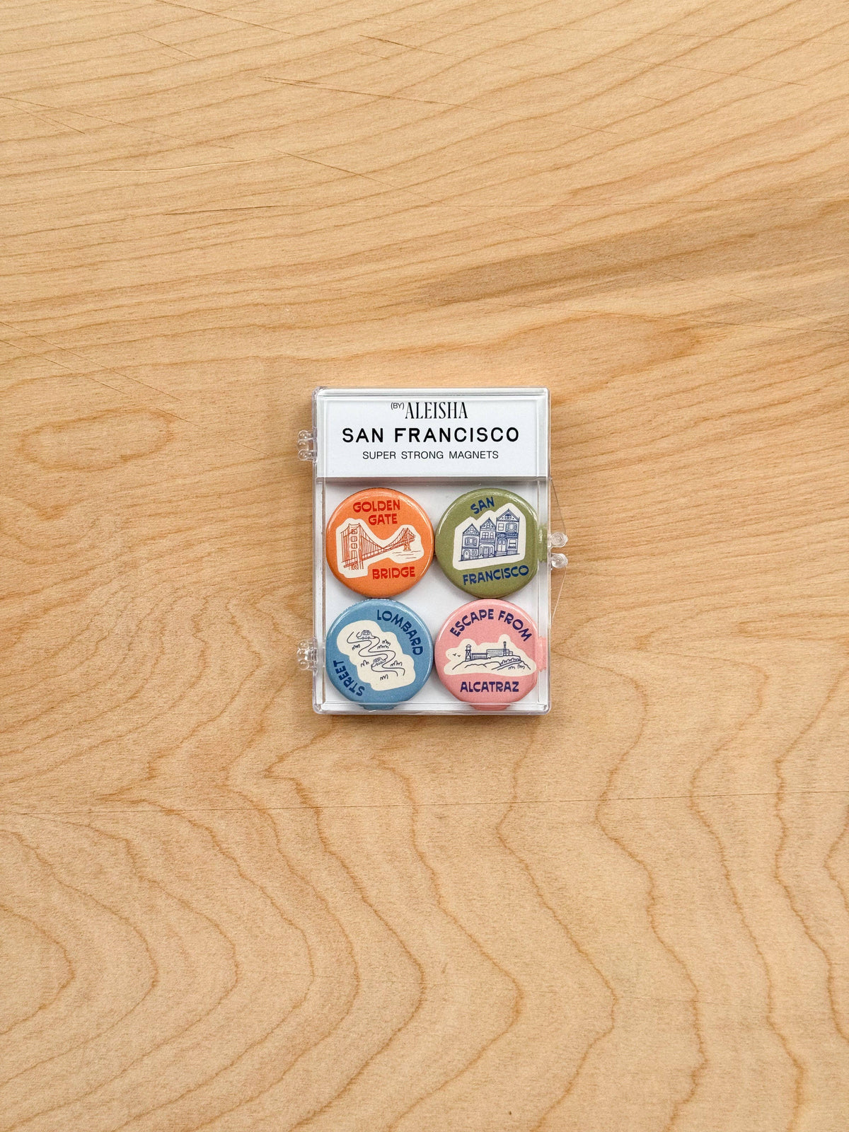 San Francisco Icons Magnet Set