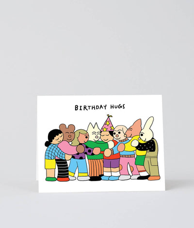 Birthday Hugs From Friends Card