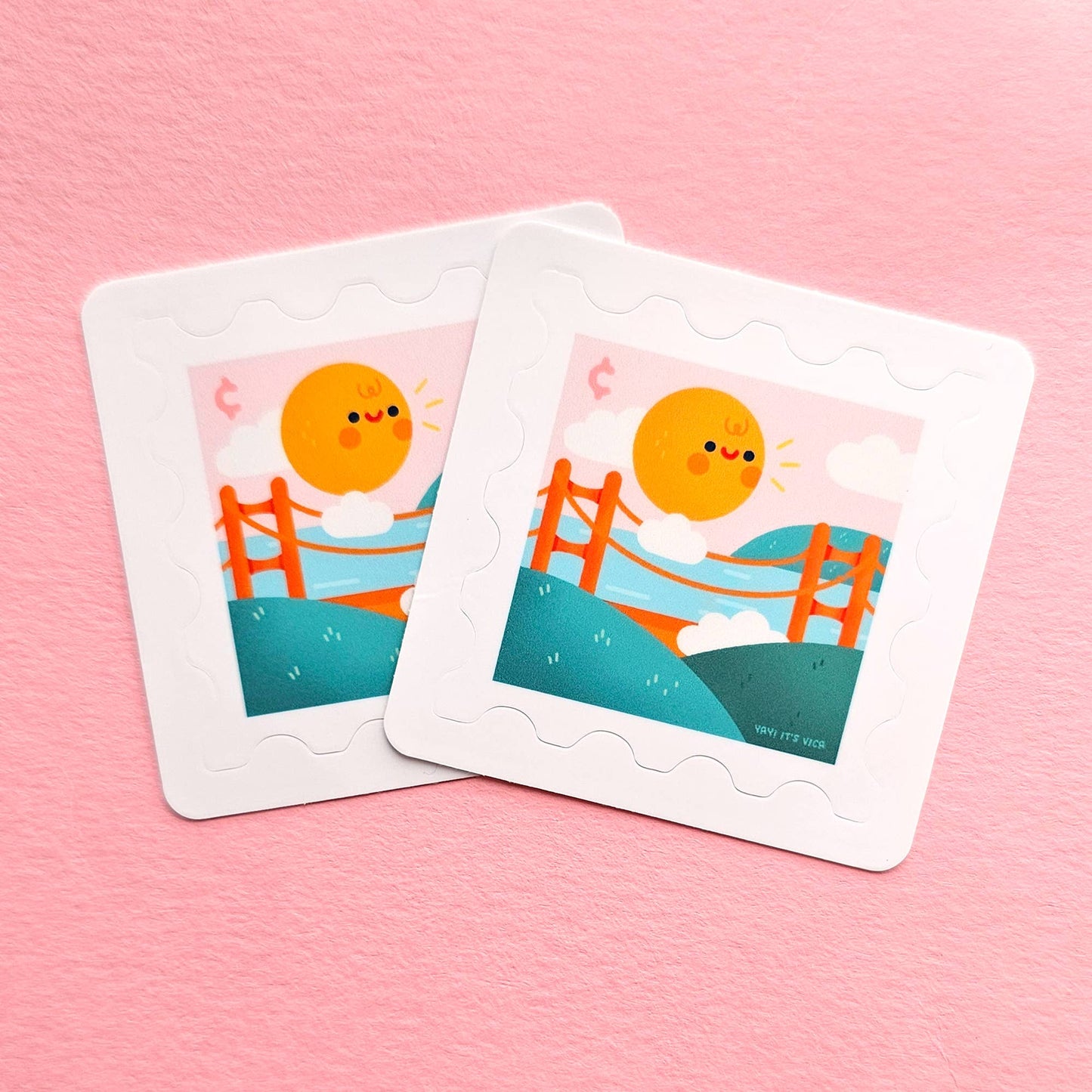 Golden Gate Bridge Stamp Sticker