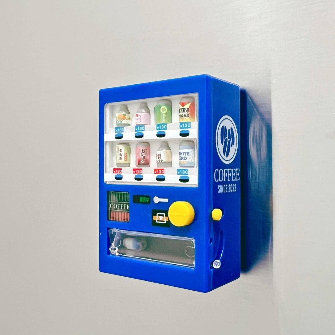 Mini Vending Machine Fridge Magnet, Retro Style