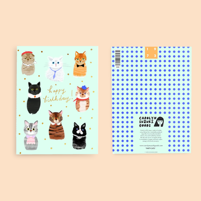 PARTY CATS  - Birthday Card
