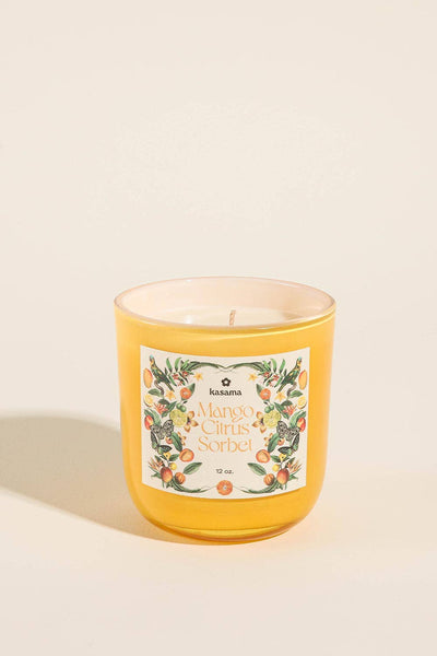 Mango Citrus Sorbet Soy Wax Candle 12oz.