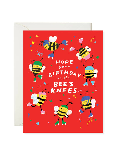 Bee's Knees Birthday Card