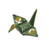 Origami Crane Chopsticks Rest Green