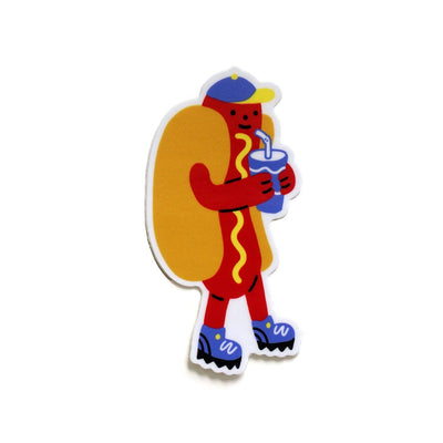 Hotdog Guy Sticker
