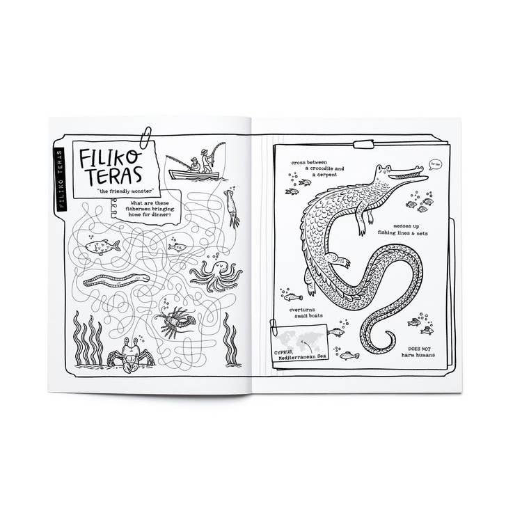 Legendary Monsters CRYPTIDS Coloring, Activities & Jokes