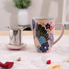 Festival Fan Design Tea Mug with Lid and Infuser