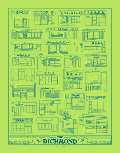 The Richmond District San Francisco Risograph Print