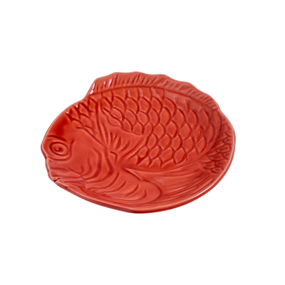 Sea Bream Dessert Plate Red