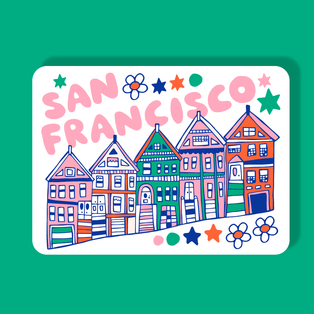 San Francisco Magnet Painted Ladies
