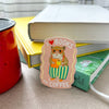 Books and Coffee Loving Hamster Sticker
