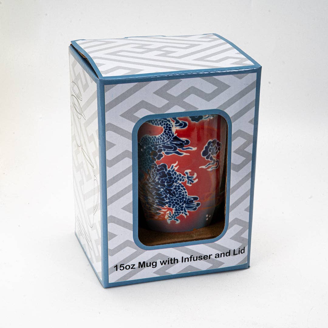 Dragon Tea Mug with Lid and Infuser