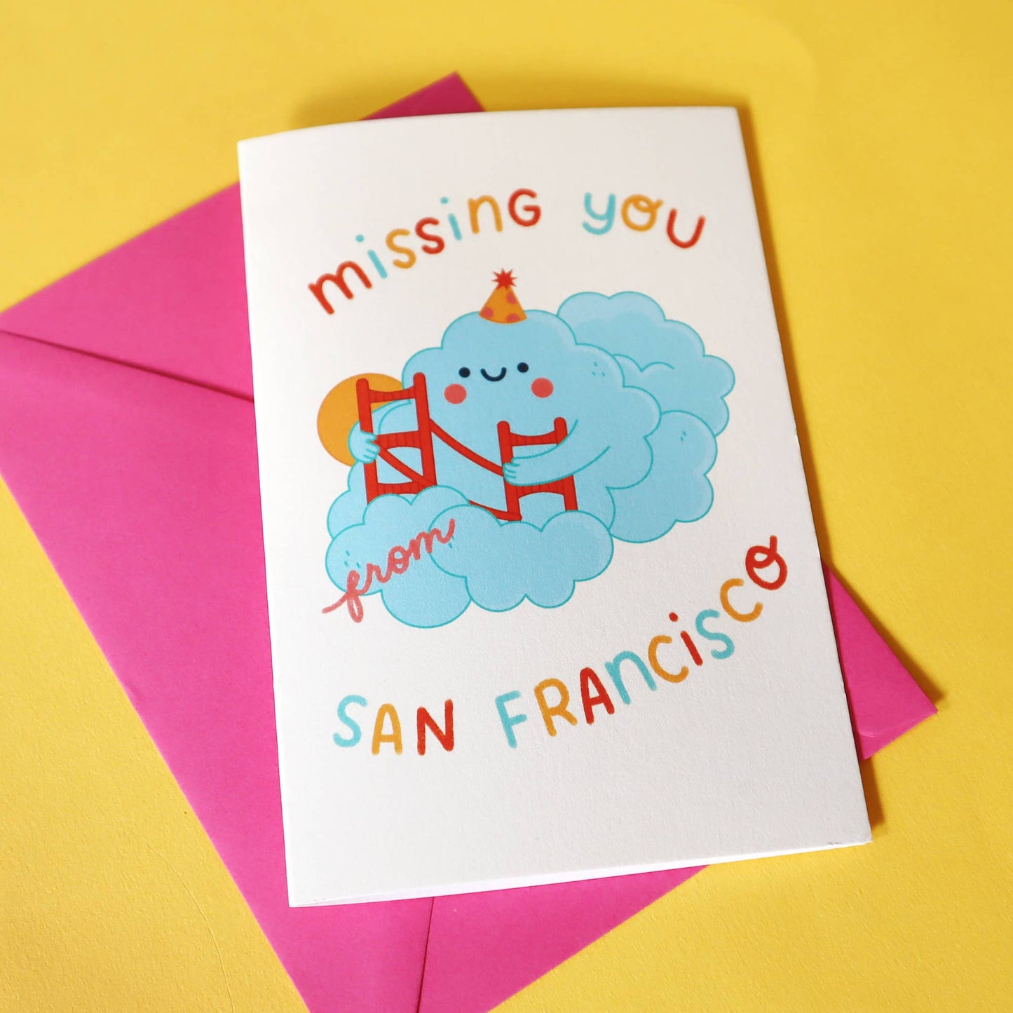 Missing You from San Francisco Greeting Card