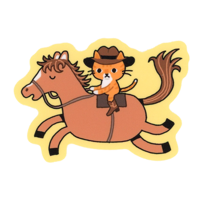 Kitty Cowboy Sticker