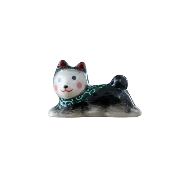 Shiba Inu Chopsticks Rest Black