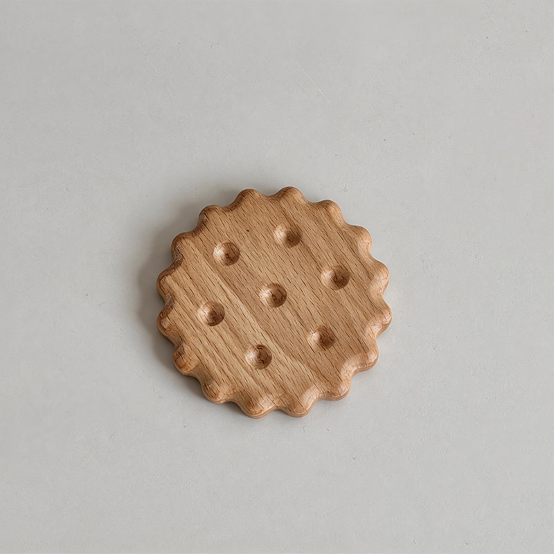 Solid Wood Biscuit Coaster