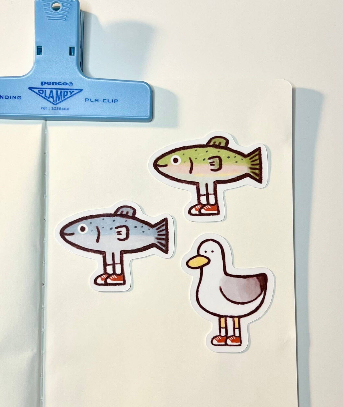 Fish With Legs Vinyl Sticker