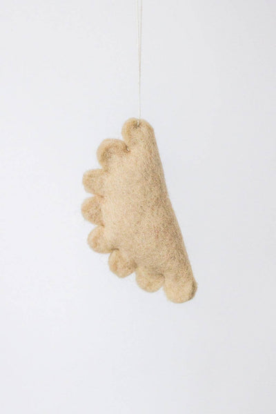 Handmade Dumpling Felt Ornament