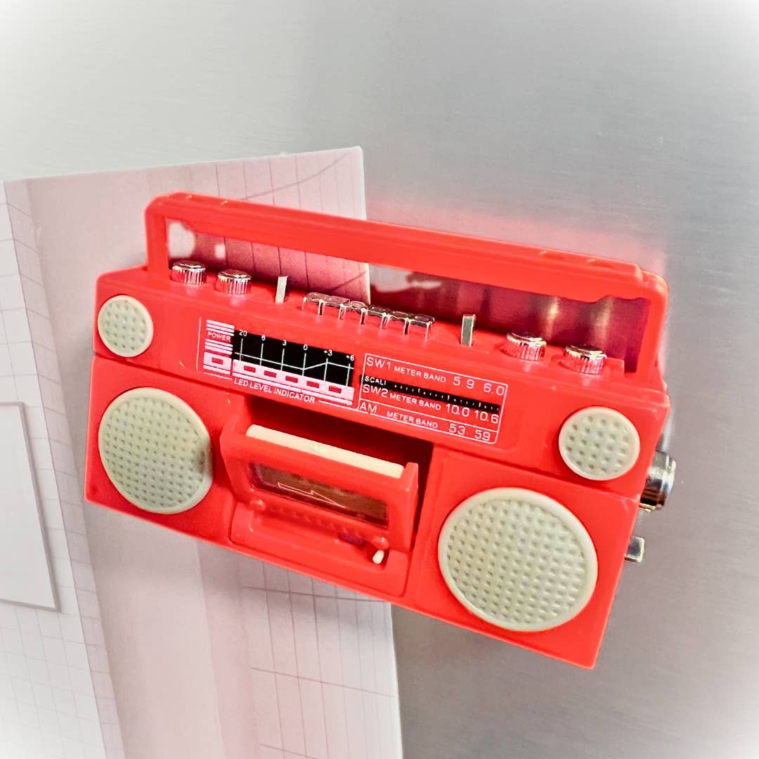Retro Mini Cassette Tape Player Fridge Magnet