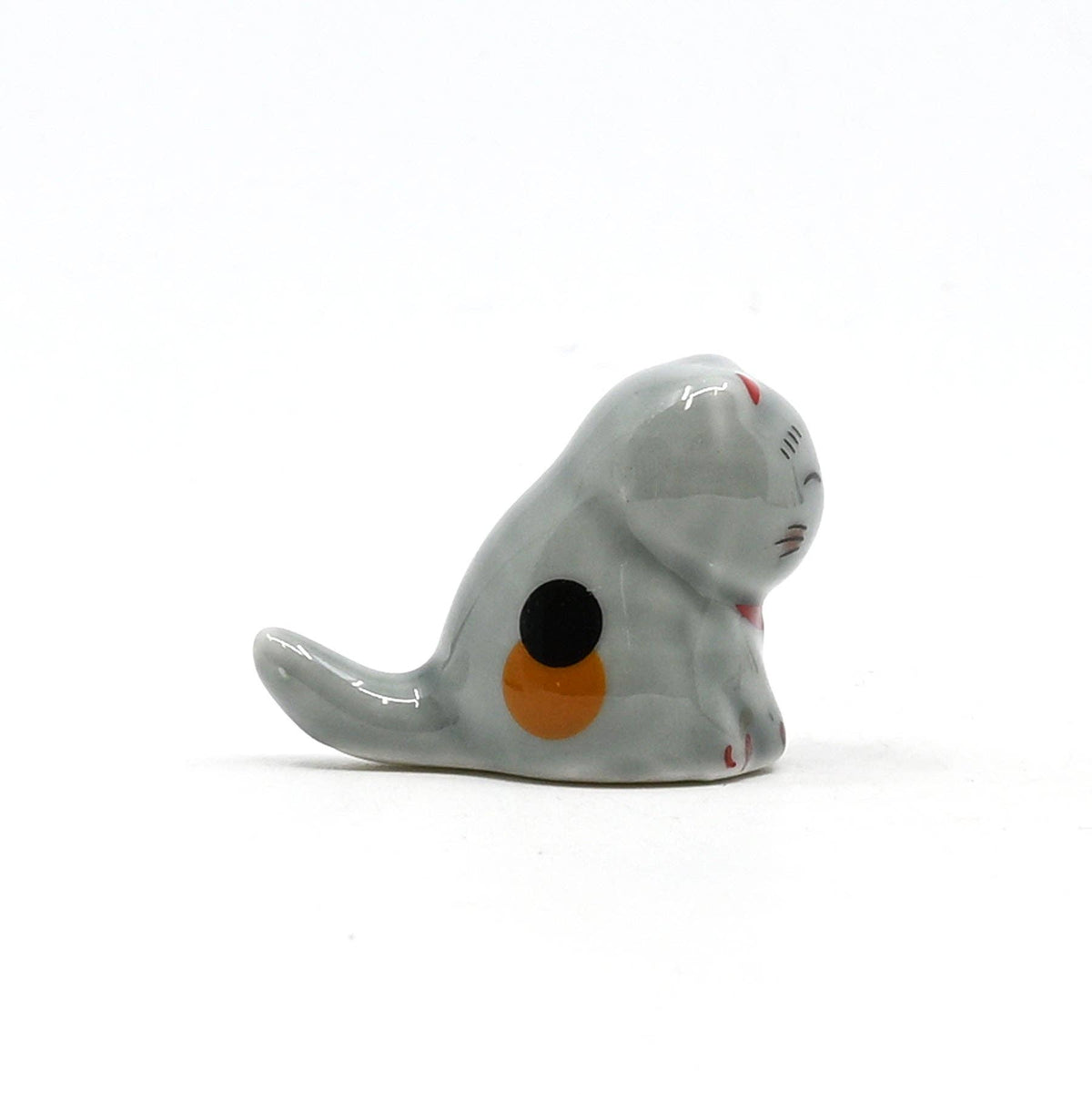 Lucky Cat Chopsticks Rest, Gray
