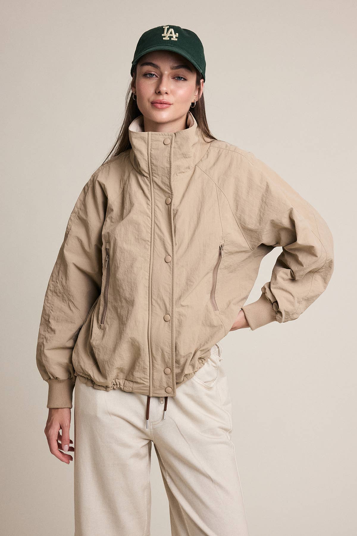 Cozy Fleece-Lined Zip & Snap Jacket