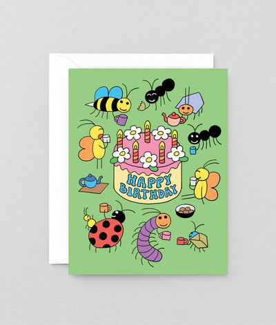 Bug Party Birthday Card