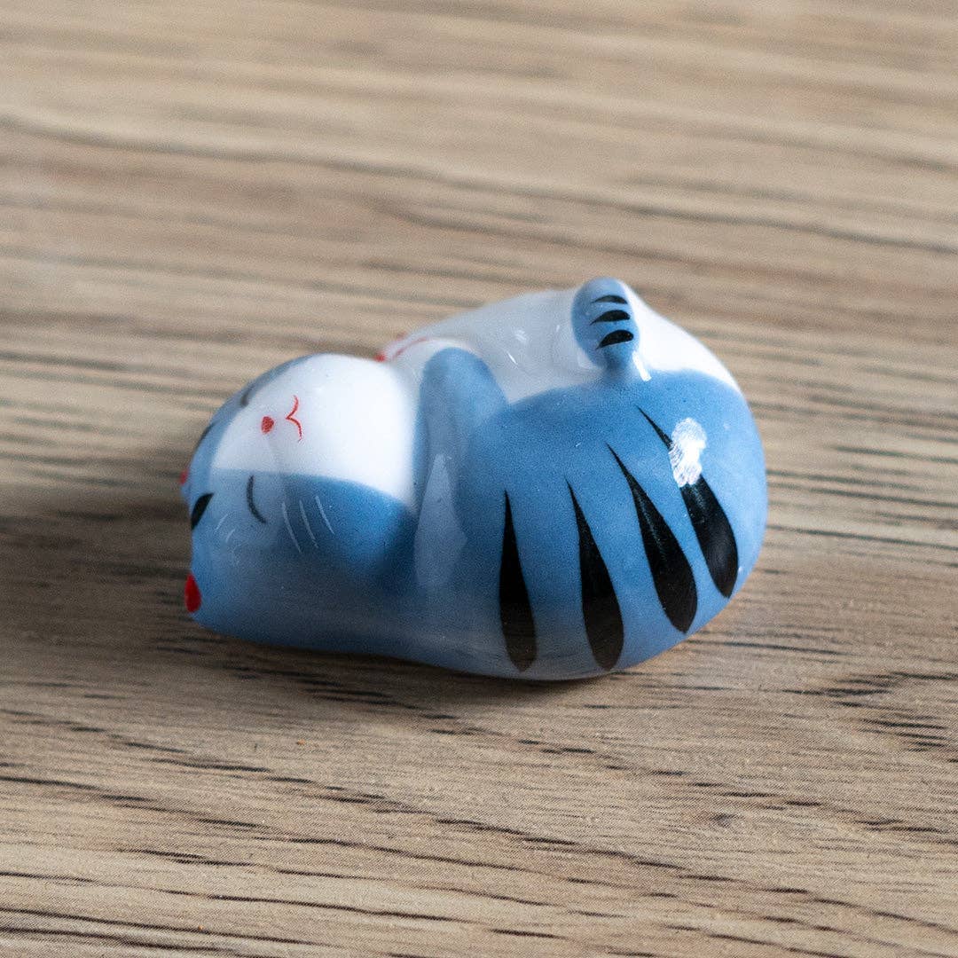 Cat Chopsticks Rest Blue
