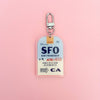 SFO Luggage Tag Keychain